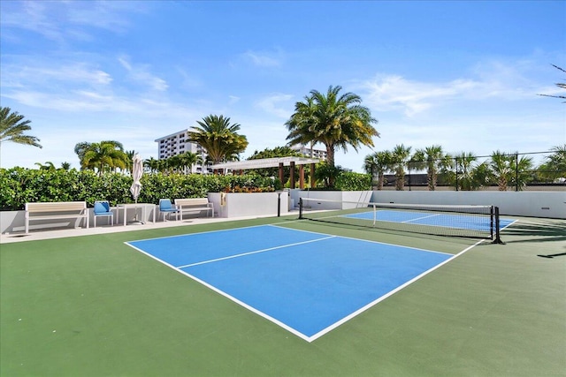 view of tennis court