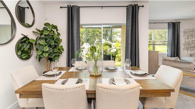 view of dining room