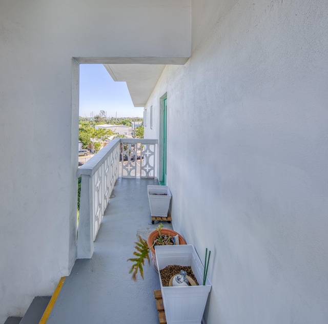 view of balcony