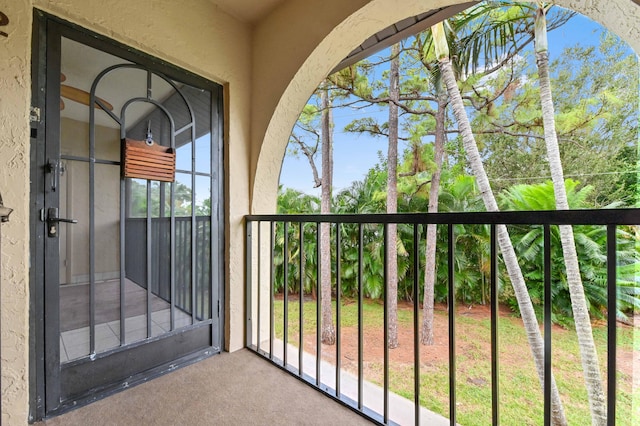 view of balcony