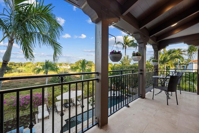 view of balcony