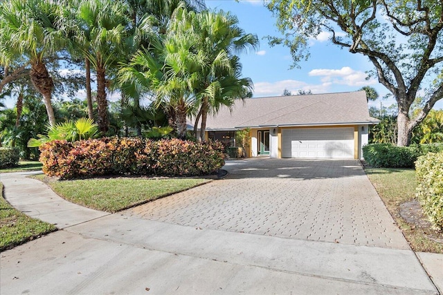 ranch-style house with a garage