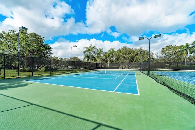 view of tennis court