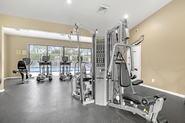 view of exercise room