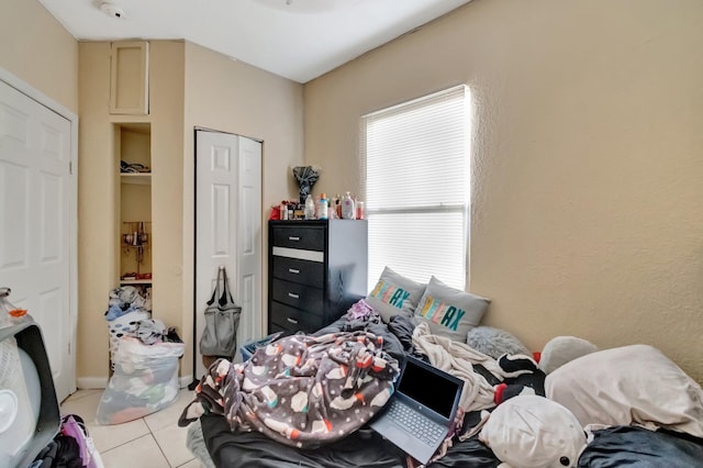 view of tiled bedroom