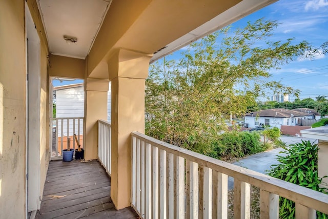 view of balcony