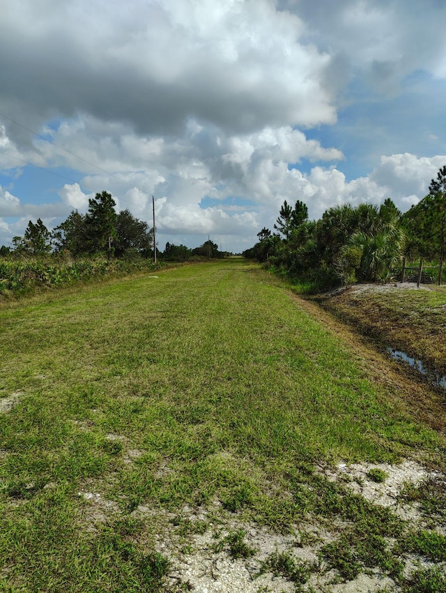 exterior space featuring a rural view