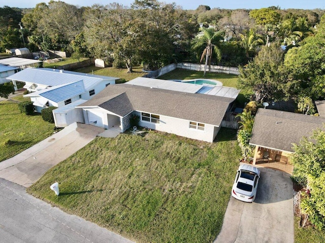 birds eye view of property