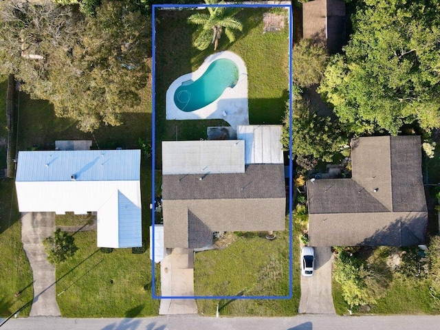 birds eye view of property