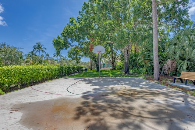 view of sport court