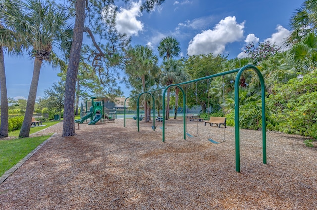 view of play area