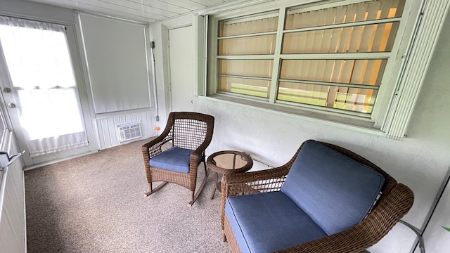 sitting room with carpet