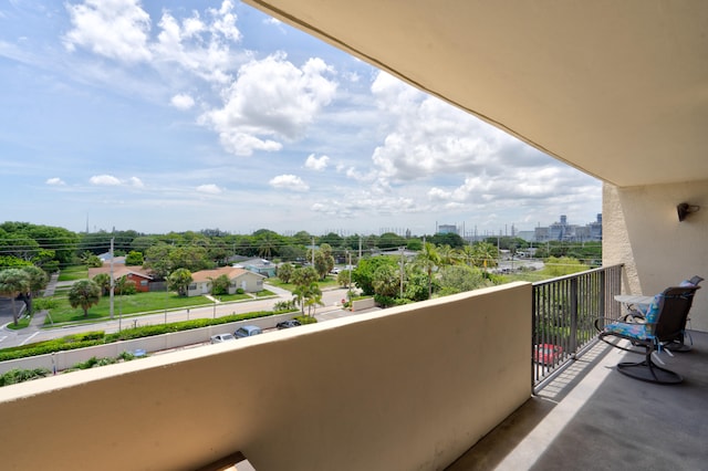 view of balcony