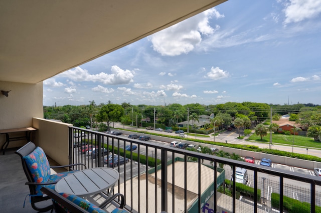 view of balcony