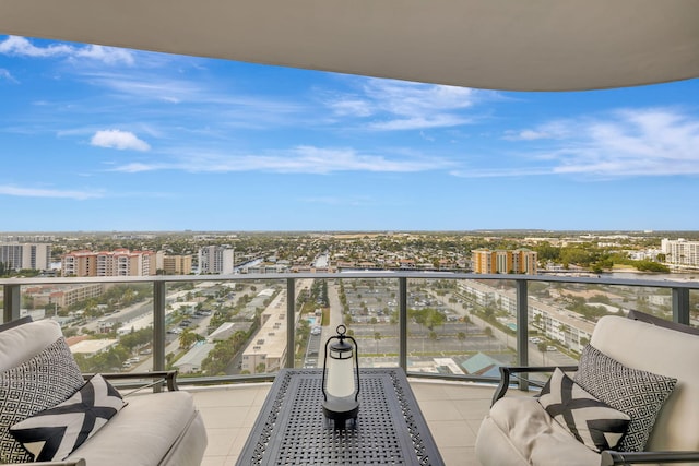 balcony with an outdoor hangout area