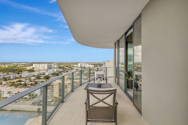 view of balcony