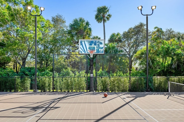 view of sport court