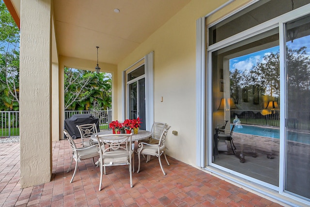 view of patio / terrace featuring grilling area