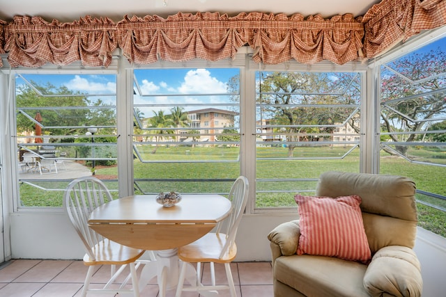 sunroom / solarium with plenty of natural light