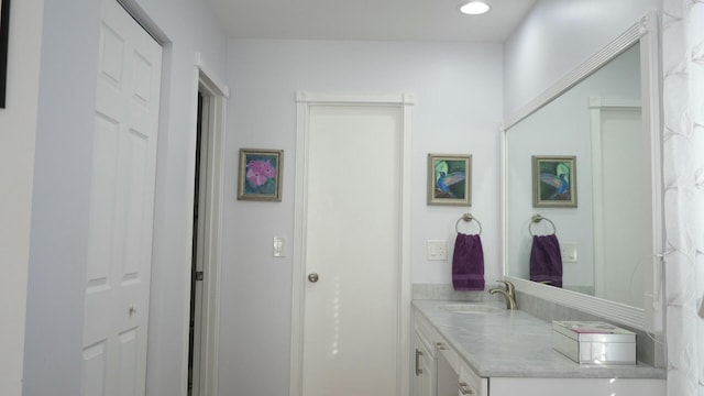 bathroom with vanity