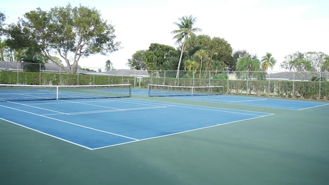 view of tennis court