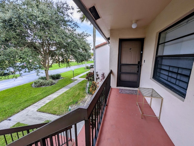 view of balcony