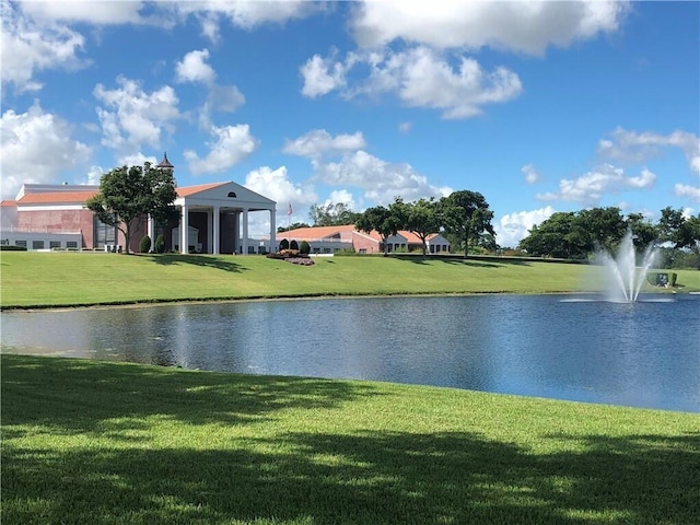 view of water feature