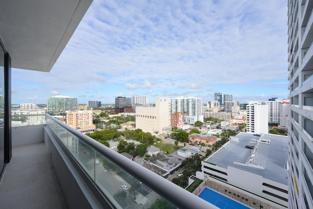 view of balcony