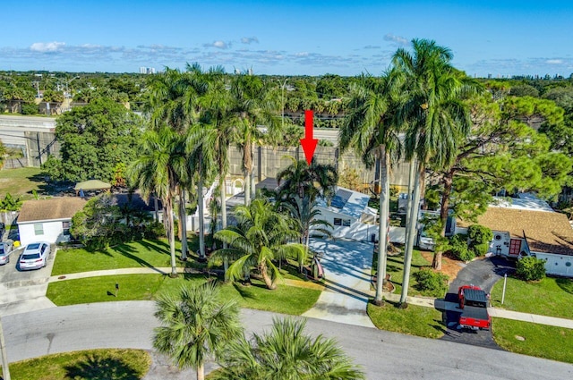 birds eye view of property