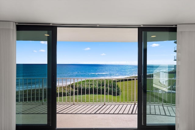 3400 S Ocean Blvd Unit 3Fii, Palm Beach, FL 33480 - balcony with view of water and beach