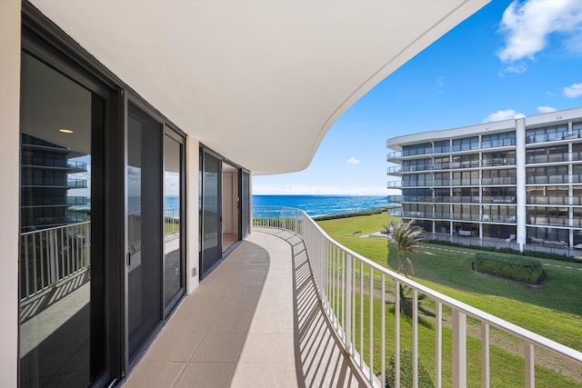 3400 S Ocean Blvd Unit 3Fii, Palm Beach, FL 33480 - balcony with view of water and beach