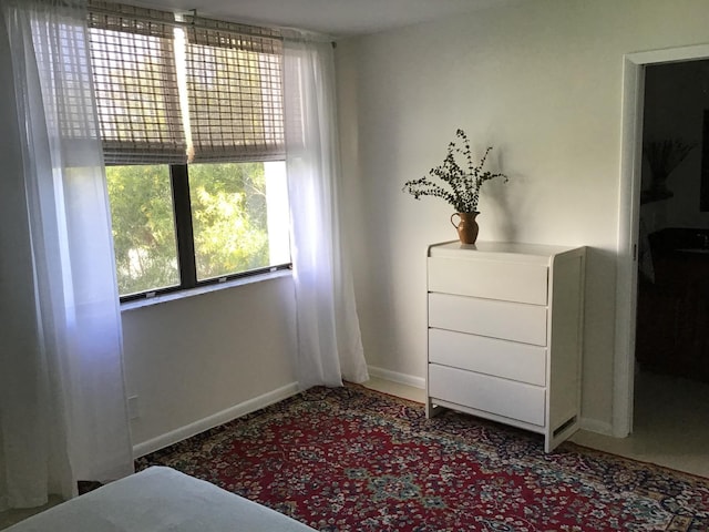 bedroom with carpet floors