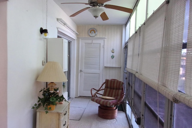 1225 NW 21st St Unit 3506, Stuart, FL 34994 - sunroom with ceiling fan
