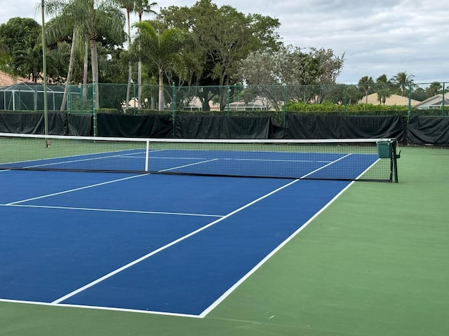 view of tennis court