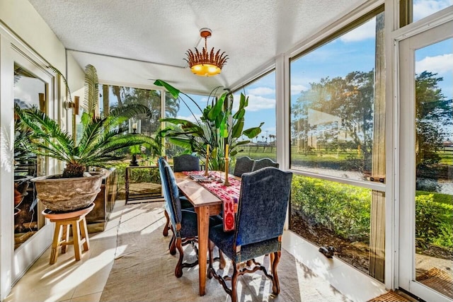 view of sunroom