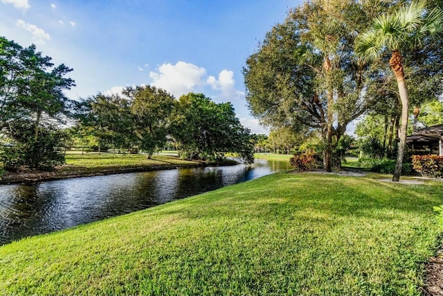 view of water feature