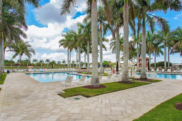 view of pool with a patio