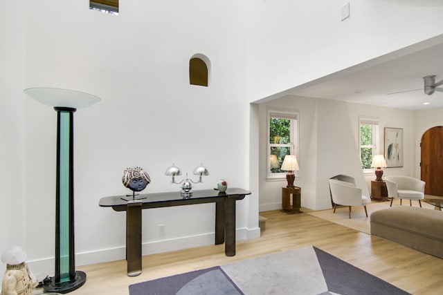 interior space featuring light hardwood / wood-style floors