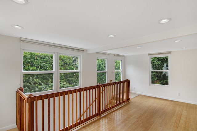 hallway featuring light hardwood / wood-style floors