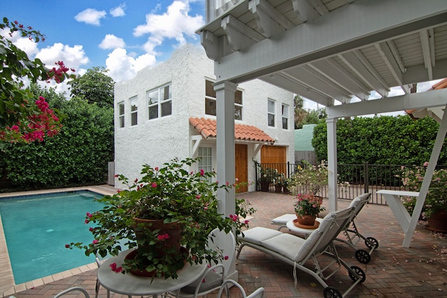 view of pool with a patio