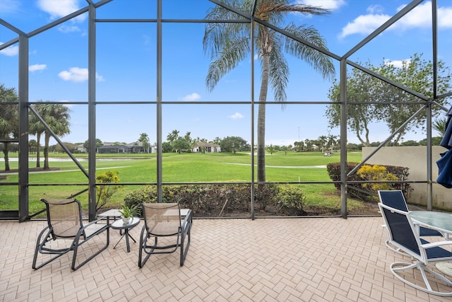 view of sunroom / solarium