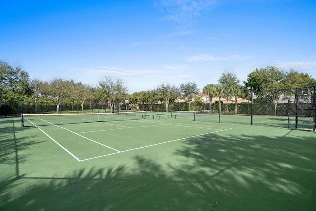 view of tennis court