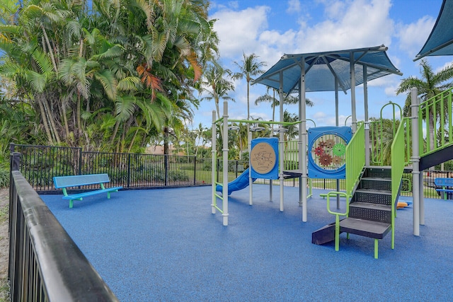 view of play area