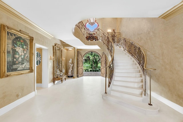 477 S Beach Rd, Jupiter Island, FL 33455 - stairs with baseboards