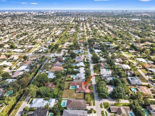 birds eye view of property