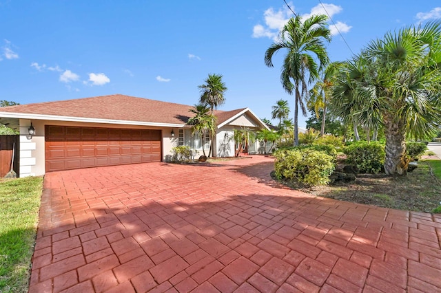 ranch-style house with a garage