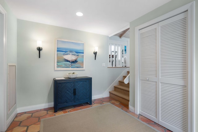 interior space featuring tile patterned floors