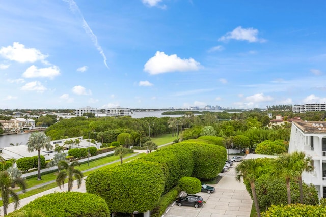 view of property's community featuring a water view