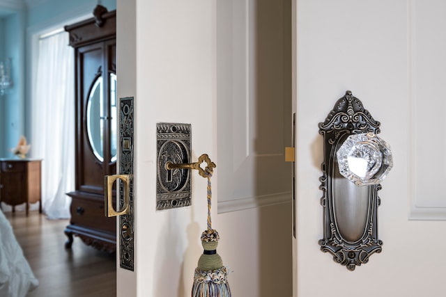 room details with wood-type flooring