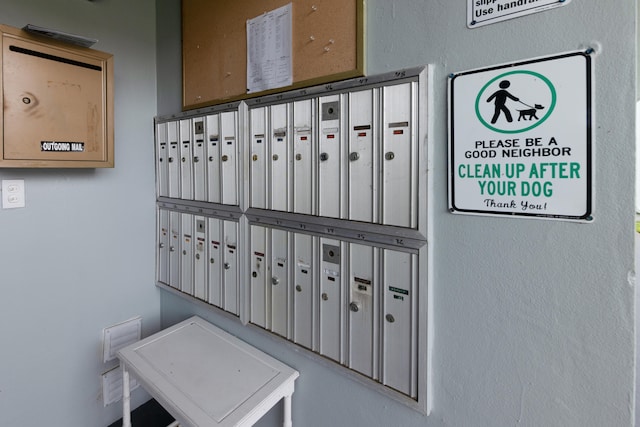 view of property's community featuring mail boxes